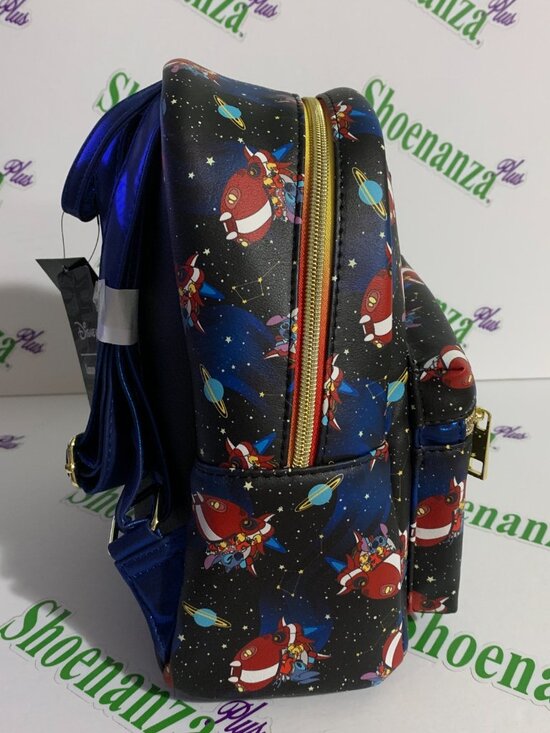 Loungefly Mini Backpack Disney Lilo & Stitch Spaceship Experiment 626 Stars Bag main image 5